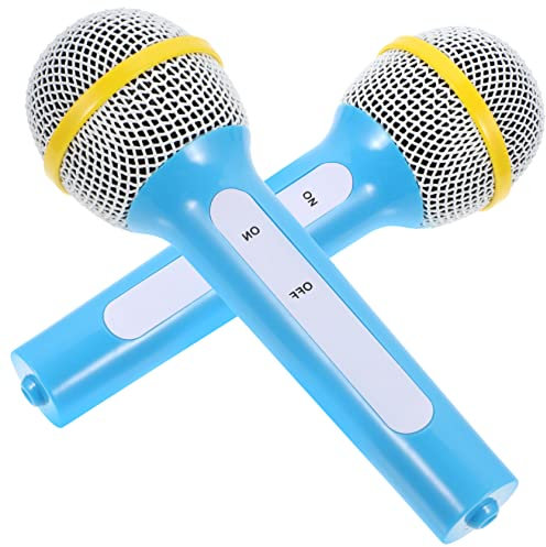 HONITANO Lot De 2 Microphones De Simulation pour Enfants Jouets De Karaoké Accessoires De Microphone pour Enfants Accessoires De Microphone en Plastique