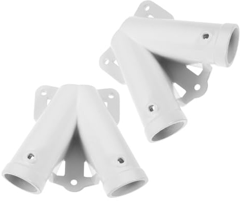 TOYANDONA 2 Sets Flag Pole Mounting Base Weather Resistant Outdoor Wall Mount Bracket for Metal Flagpoles Durable V Shaped Support for Secure Flag Display