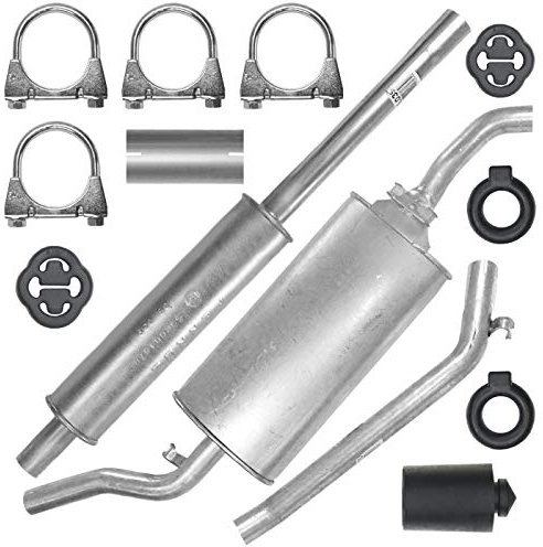 FERROZ Auspuff für VW Golf 2 II 1983-1992 | Mitteltopf und Endtopf, Motoren: 1.0 -1.3 -1.6i -1.8 -1.6 D | Fließheck