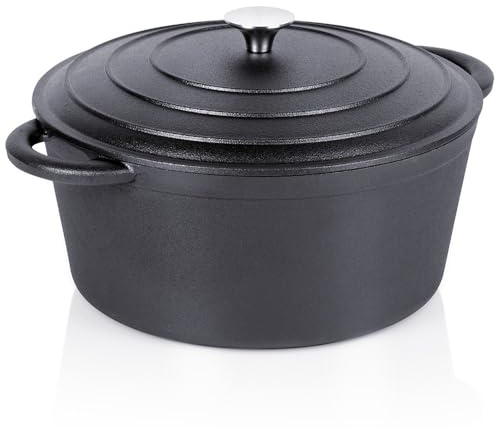 Casseruola con coperchio in ghisa CAST LINE 28 cm, 5,9 l, pentola per carne, pentola per zuppa, pentola per arrosti