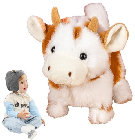 Toy Puppy Plush Electronic Interactive Dog, Soft Plush Pet Walking, Barking, Wagging Tail Stuffed Musical Pet Robot kids Toys for 2-8 Year Old Boys Girls Presents, Robot Dog for Kids, G