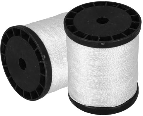 HAMPPLIES Spago in Nylon Intrecciato Resistente 2 Pezzi 0195 Kg per Muratura e Giardinaggio Corda Multifilo ad Alta Resistenza per Edilizia Attrezzi da Costruzione e Uso Esterno