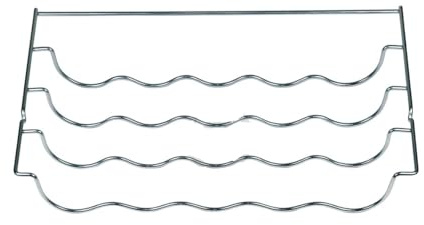 ensipart Flaschenablage für Kühlschrank kompatibel mit Bosch 00689254 Metallgitter für 5 Flaschen