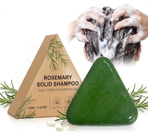 Solid Shampoo Bar with Rosemary Formula,Hair Shampoo Bar for Daily Cleansing&Hair Strengthening,Korean Style Shampoo Soap Bar for Women&Men,Compact Hair Care Bar for Oily Hair,for All Hair Types