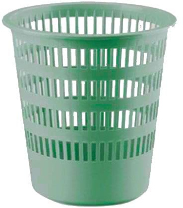 PAPELERA PLASTICO 306 REJILLA VERDE