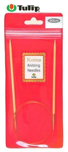 Tulip Knina Knitting Needles KKJA-8051 Bamboo Loop Needles 31.5 inches (80 cm) No. 10