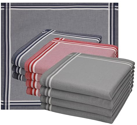 Betz Taschentücher Herrentaschentücher Stofftaschentücher Damen Männertaschentücher 100% Baumwolle Größe 40x40 cm Leo 3