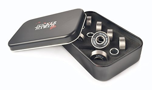JUCKER HAWAII Longboard Skateboard Kugellager/Bearings ABEC 9 Schwarz inkl. Spacer