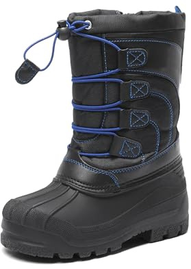 DREAM PAIRS Boys Insulated Winter Boots | Sub-Zero Protection Winter Fun, Waterproof Dry Feet, Easy On Off Busy Mornings