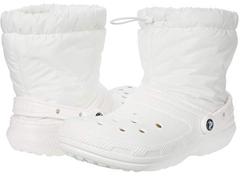 Crocs Unisex vuxen klassisk fodrad neo puff stövel snö, Vitt, 37/38 EU
