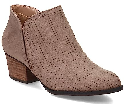 LifeStride Womens Blake Ankle Boot, Doe, 6.5 Wide US