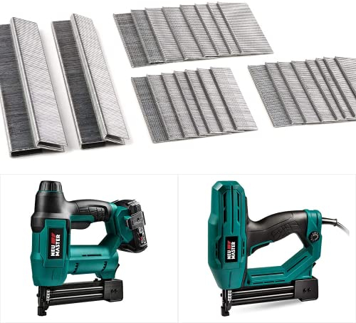 NEU MASTER Nägel 18GA und Klammern Type90 18GA Set Insgesamt 1600 Stück für NTC0040/NTC0023 Tacker（NTC0040/NTC0023 nicht enthalten）