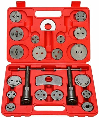 VLAND Repousse Piston d'étrier de Frein pour Remplacement de Disque Outil, adaptateurs Coffret de Repousse Piston d`étrier,22PCS universels