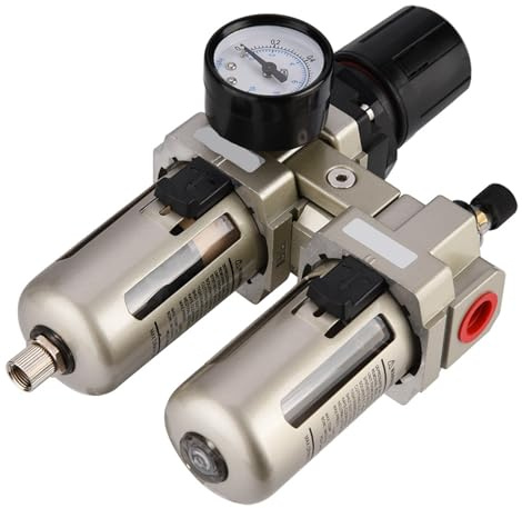 Tbest Essiccatore d'Aria per Compre 1Pc Ac3010-03 Regolatore di Pressione dell'Aria Compressa in Lega di Alluminio Trappola per l'umidità Filtro per L'acqua 3/8
