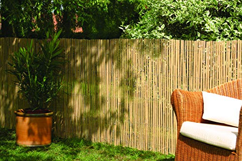 DE-COmmerce Bambus Zaun Sichtschutz CALAMA extra gehärtet (HxB) 180 x 300 cm Balkonsichtschutz, Gartenzaun, Sichtschutzzaun für Garten, Terrasse, Balkon