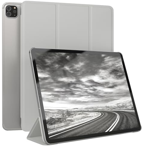 EAZY CASE - Hülle für iPad Pro 12.9 [Modell 2018/2020/2021/2022] - 12.9 Zoll Hülle für iPad 12.9 Pro Case - Hülle Tablet Cover - Smartcase zum Aufstellen - Klappcase Auto Sleep Wake Up Hell Grau