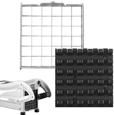Rianpesn Coupe-Frites,Rechange étanches en Acier Inoxydable - Options 1/2 ou 3/8, Gadget Cuisine pour Lave-Vaisselle, pour oignons coupés, Carottes, Pommes Terre, courgettes, Cloche
