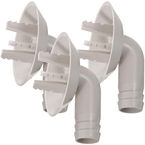 LIFKOME 3pcs Air Conditioner Drain Hose Connector Elbow Fitting for Home Office More Material for Window Units Condensate Drainage