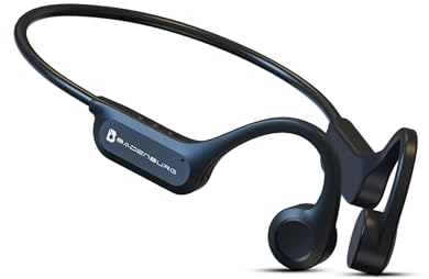 BADENBURG S1 Knochenschall Kopfhörer, IP56 Wasserdicht,Bluetooth 5.3,Kabellos,Open Ear Sport Kopfhörer, 8 Stunden Spielzeit,Mit Mikrofon,Perfekt zum Fitness,Laufen,Radfahren