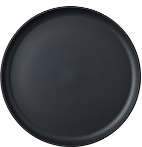 Mepal - Plato llano Silueta - Apto para lavavajillas y microondas - Platos de plástico - Platos llanos - Vajilla - 26 cm - Nordic black