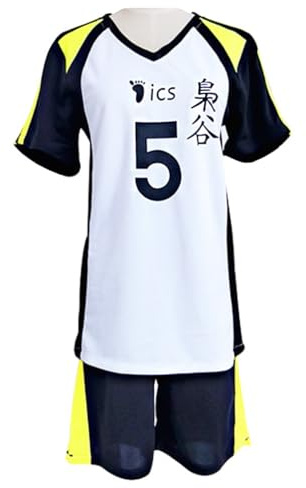 Jilijia Haikyuu T-Shirt Fukurodani Academy Volleyballtrikot Kotaro Bokuto/Akaashi Keiji Kurzarm T-Shirt + Shorts Anime Game Suitset