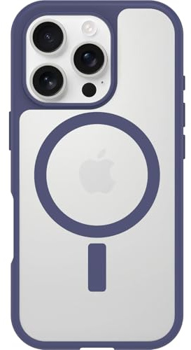 OtterBox React Series MagSafe Hülle für iPhone 16 Pro, stoßfest, sturzsicher, ultraschlank, schützende Hülle, Getestet nach Militärstandard, Transparent/Lila
