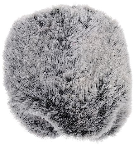 SHINEOFI Bonnette Anti-vent Peluche Artificielle pour Microphone Compatible Mk4 Mk8, Protection Acoustique Antivent, Filtre Anti-bruit pour Enregistrement Studio, Gris