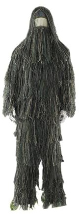 Ghillie Suit - Chándal de camuflaje 3D de la selva, capa de hojas realista, para entrenamiento y caza al aire libre (185-190 cm)