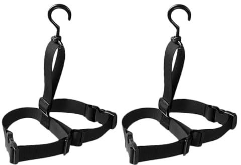 TOPBATHY 2 Sätze Verstellbarer Angelstiefel Aufhänger mit Breitem Trockengurt Passend für Angel Wasserschuhe Leichtes Langlebiges Schuhregal zum Aufhängen und Trocknen