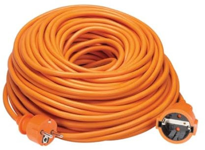 PEREL - EC40-G Verlängerungskabel, Kabellänge 40 m, Orange 142052