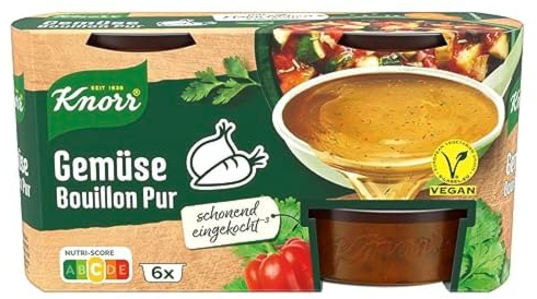 Knorr Bouillon Pur Gemüse vegan, 6 x 28g