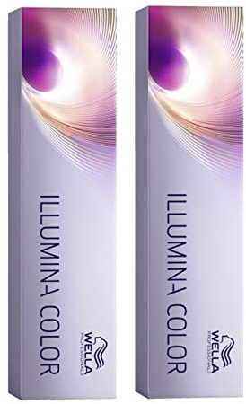 Wella 2x Illumina Color 10/69 Hell-Lichtblond Violett-Cendre 60 Ml
