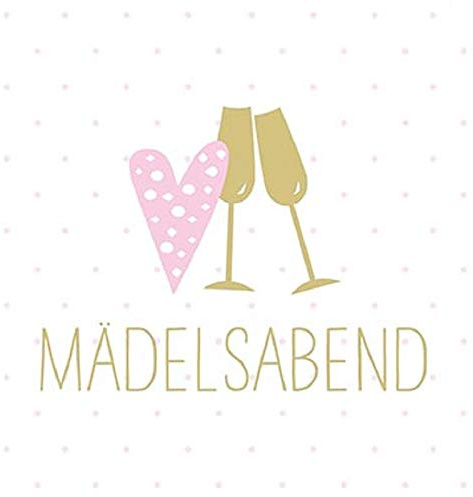 Servietten JGA Papier-Servietten Tisch-Deko Junggesellinnenabschied Junggesellen-Abschied JGA-Party Accessoires Hochzeits-Dekoration (20, Mädelsabend)