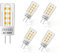 JSVSAL Paquete de 4 bombillas LED JCD GY6.35 no regulables, 4 vatios, 420 lúmenes, ángulo de haz de 360°,G6.35/GY6.35 halógeno/xenón/incandescente de repuesto, blanco naturrual - 4000K