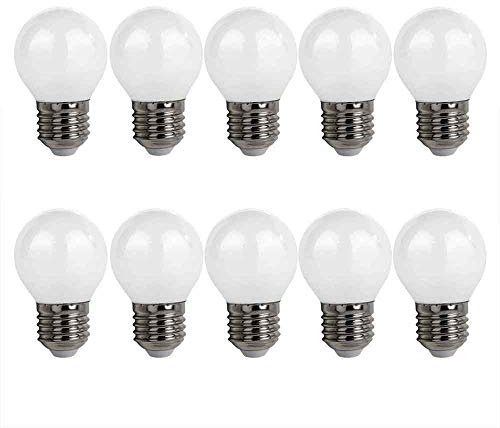 NCC-Licht 10x LED Lampe P45 Tropfen E27 4W 410lm Neutralweiß 4000K | LED Leuchtmittel aus mattiertem Glas, sachliches Licht ideal für Wohn- und Arbeitsbereiche
