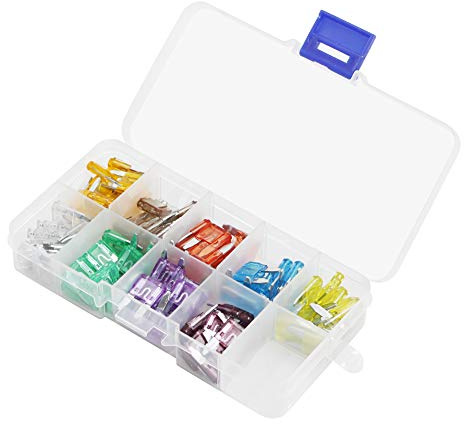 Road Passion 90 pezzi 5A 7.5A 10A 15A 20A 25A 30A 35A 40A 50A Fusibile a lama standard per auto assortito, fusibile meccanico per veicolo Auto Moto Car Boat Truck