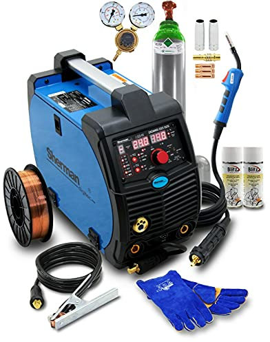 Set Sherman 225GDS™ 3 en 1 MIG/MAG TIG Inverter Soldadora 200A Synergie Máquina de soldadura