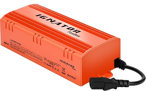 Ignator FoxBox Ballast électronique 600 W (Plug & Play) avec câble pour réflecteur 1,5 m avec fiche Plug & Play