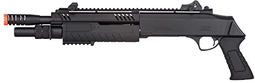 High FPS Tri-Shot 11'' Airsoft Shotgun Pump Action BO Manufacture FABARM STF w/Pistol Grip (2 Shells Included)