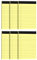 DORFAS Kleine Notizblöcke, 10,2 x 15,2 cm, 9,5 kg, Canany gelbes Papier, 6 Stück Schreibblöcke, perfekt für Tagebuch, Notizen, Organisieren Ihrer Ideen – 30 Blatt pro Block, säurefreies Papier