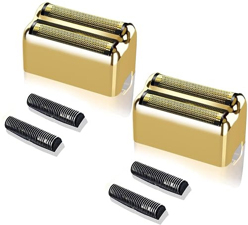 Ersatz-Scherfolie für BaBylissPRO Double FXFS2 Rasierer Metallfolie Ersatz | (Gold-2 Stück)