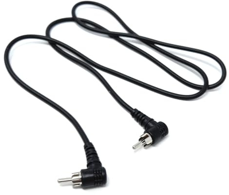 Câble audio vidéo RCA vers RCA phono coudé à 90 degrés 1 m