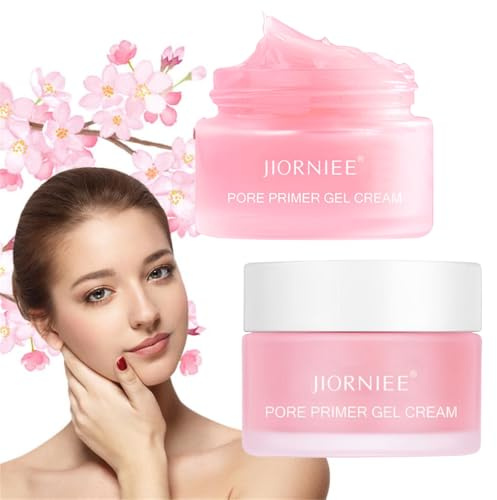 2 Stück Pore Primer Gel Cream, Pore Filling Gel Cream, Jiorniee Porenfüllende Creme, Make-Up Base Creme Invisible Pore, Primer Makeup Grundierung Moisturising Oil Control für Alle Hauttypen
