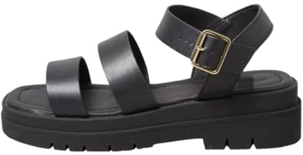 WOMENS EXTRA WIDE FIT(EEE) TRIPLE STRAP GLADIATOR SANDALS BLACK CASUAL SIZE UK 5-10 (Black, UK Footwear Size System, Adult, Women, Numeric, 3X-Wide, 9)