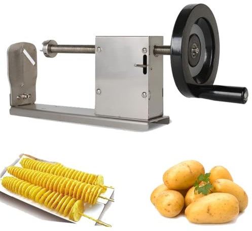 Macchina Per Patatine Manuali Per Patatine, Tagliere A Spirale Di Patate, Taglia Verdure, Affettatrice Manuale Taglia Patate Patatine Fritte Per Frutta, Patate, Cetriolo