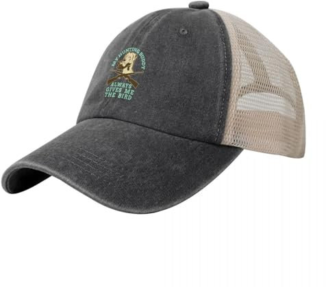 EIILHUED Amigo De Caza Siempre Dame Pájaro Perro De Caza Gorra De Béisbol, Bolsa De Playa, Niño Y Sombrero, Sombrero Femenino