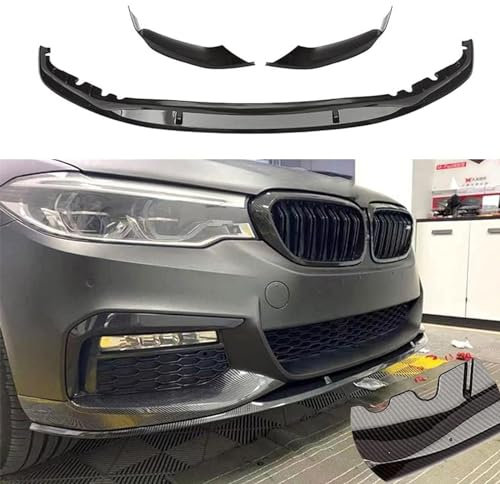 RGHDEHD Auto Frontlippe Frontspoiler für BMW New 5 Series G30 G38 2018 2019 2020, Frontstoßstange Splitter Kit Auto Zubehör.
