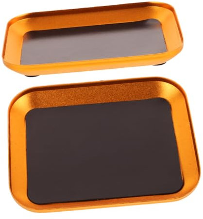 iplusmile 2stücke Aluminiumlegierung Schraubentablett Mechanisches Teile-organizer Robuster Aufbewahrungsteller Für Schrauben Muttern Modellbau Rc Reparatur Werkzeugablage Stabil Langlebig