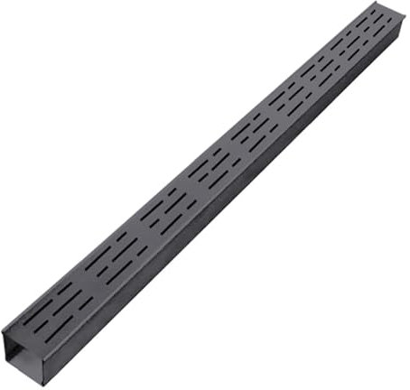 Kit de sistema de drenaje de canal de acero inoxidable para patio, terraza, baño, acera, suelo al aire libre, desagüe de tormenta, 100 x 7 x 5 cm