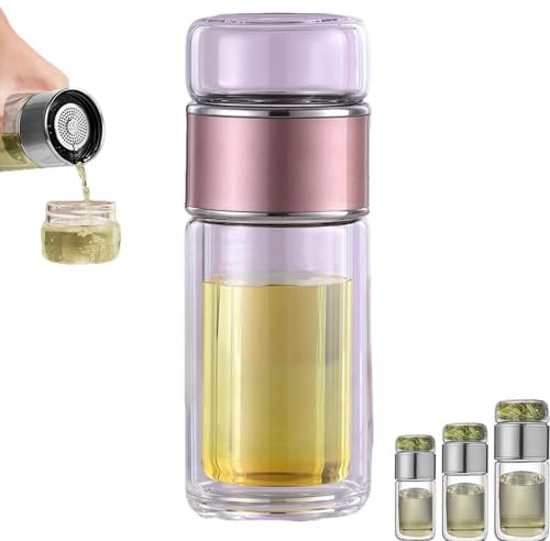 Infusifie Tee-Ei, Infusifie Tee-Ei, 3-in-1 Smart-Tee-Zubereiter für losen Tee, doppellagige Glas-Tee-Ei, 350 ml